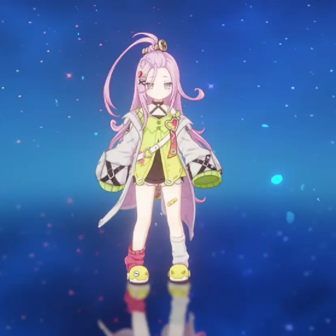 Aino - Genshin impact - What is the color of Aino's left socks?