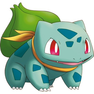 Bulbasaur - Pokemon - What is the color of Bulbasaur's grass growing on the back?