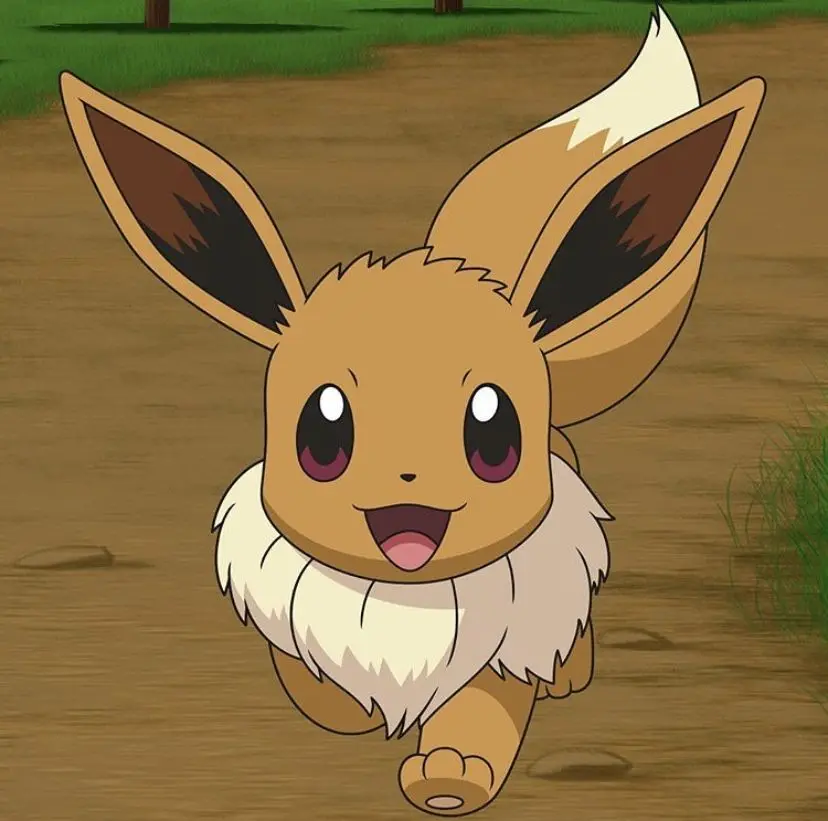 Eevee - Pokemon - What is the color of Eevee's face?