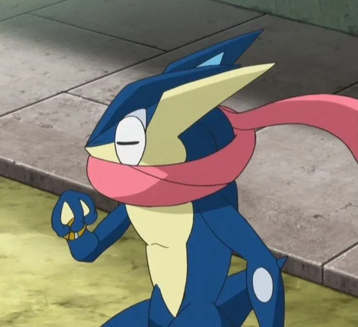 Greninja - Pokemon - What is the color of Greninja's scarf?