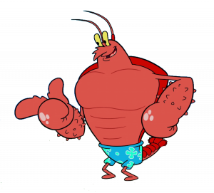Larry the Lobster - SpongeBob SquarePants - What is the color of Larry the Lobster's Shorts?