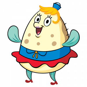 Mrs. Puff - SpongeBob SquarePants - What is the color of Mrs. Puff's skirt?