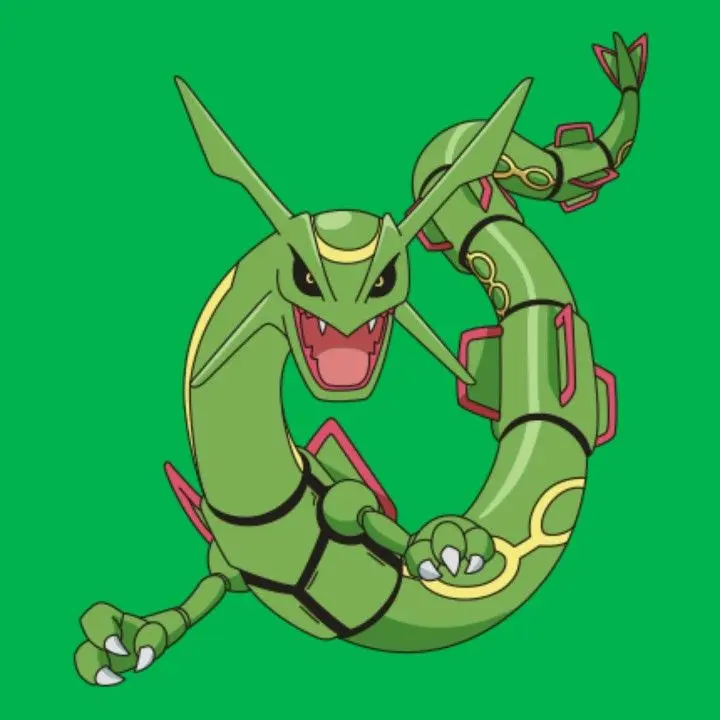 Rayquaza - Pokemon - What is the color of Rayquaza's body?