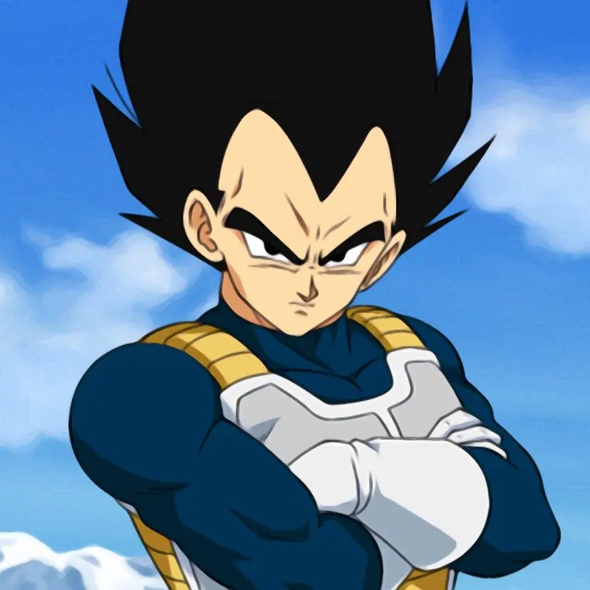 Vegeta - Dragon Ball - What is the color of Vegeta's arm part of the garment?