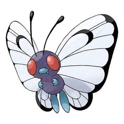 butterfree - Pokemon - What is the color of butterfree's body?