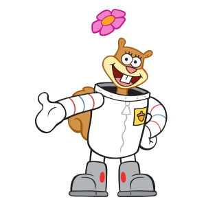 sandy cheeks - SpongeBob SquarePants - What is the color of sandy cheeks's Tail?